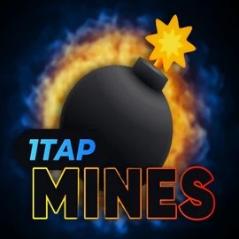Official Casino Games logo: 1Tap Mines by Turbo Games at WinRolla Casino