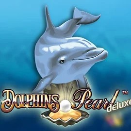 Dolphins Pearl Deluxe online game logo by Novomatic on winrollaa.es